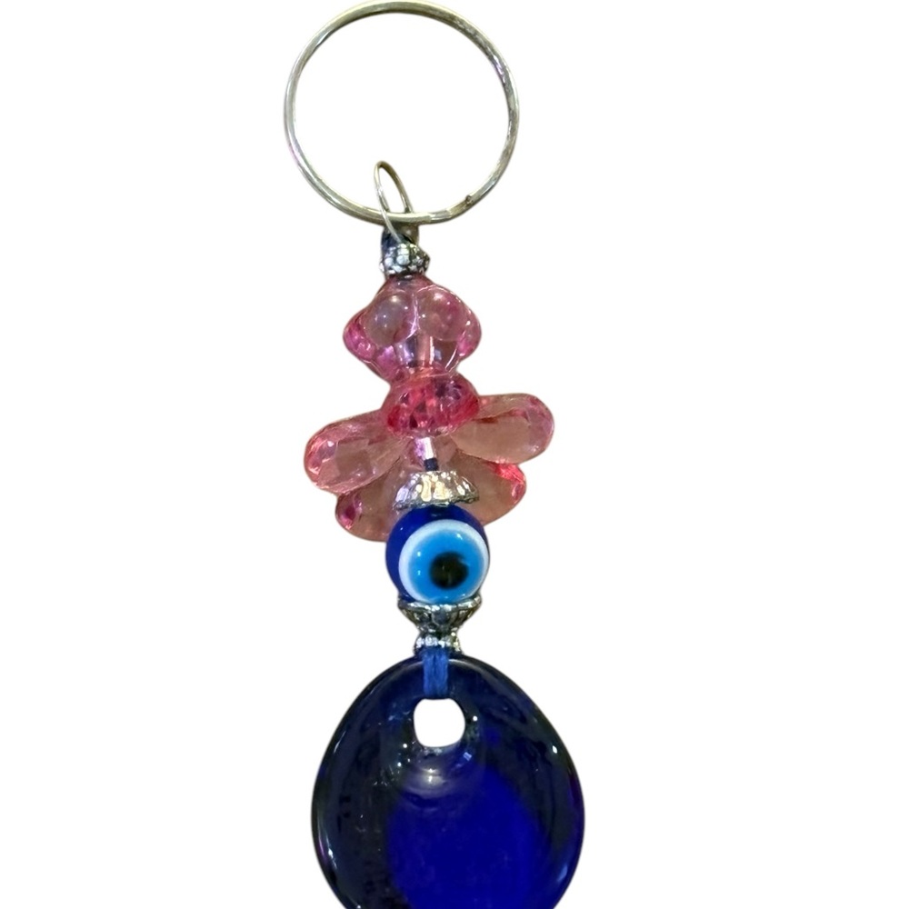Blue Evil Eye Bag Charm - Picture 2 of 4